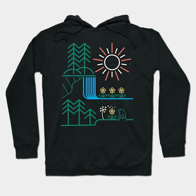 Wild Spring Day Hoodie by rmtees